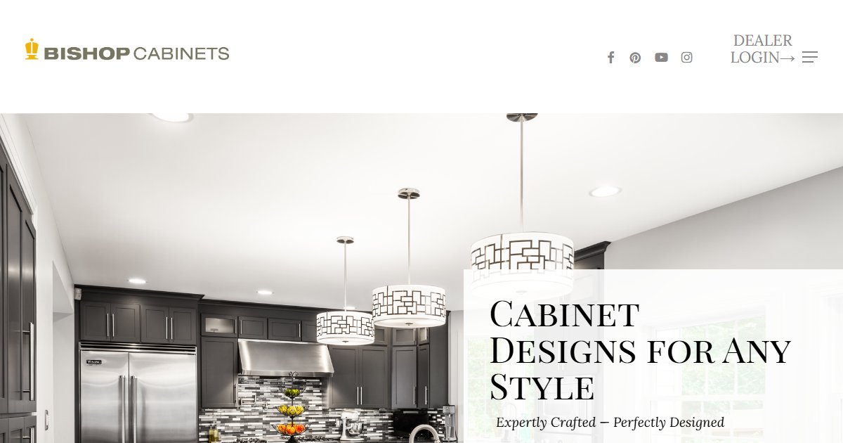 Bishop Cabinets official website — kitchen and bath cabinetry
