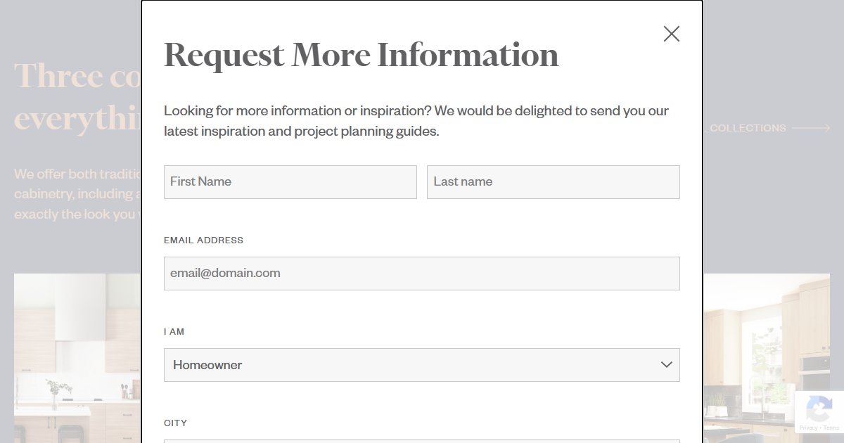 Canyon Creek Cabinet Company website — featured projects and brand details