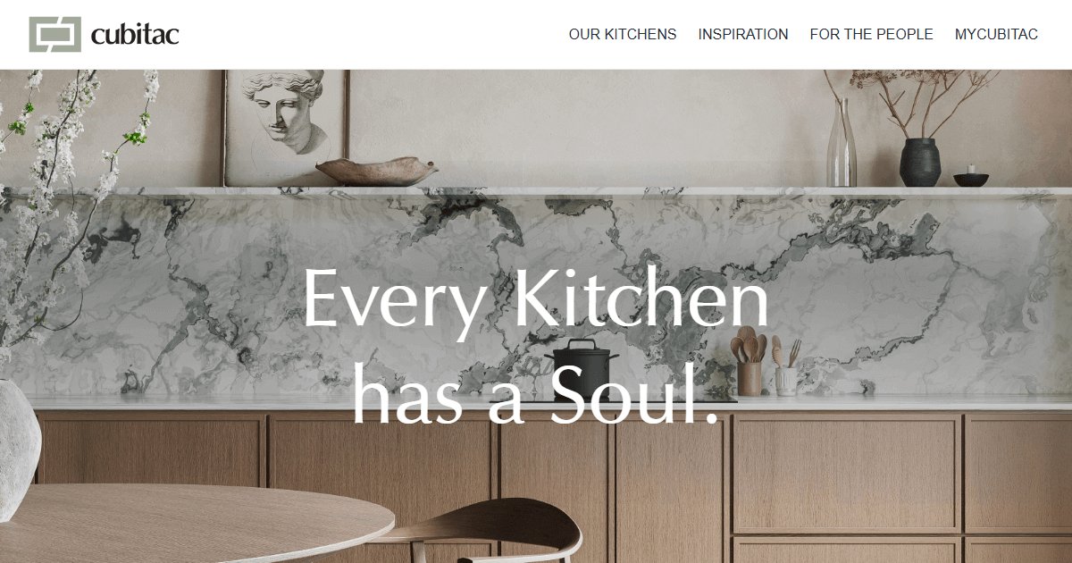 Cubitac Cabinetry official website — kitchen and bath cabinetry