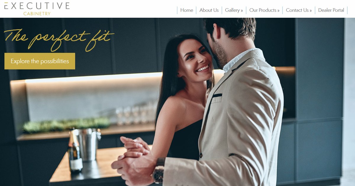 Executive Cabinetry official website — kitchen and bath cabinetry