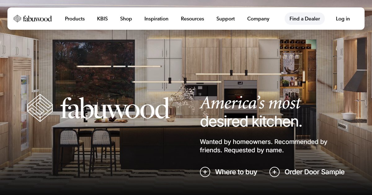 Fabuwood official website — kitchen and bath cabinetry