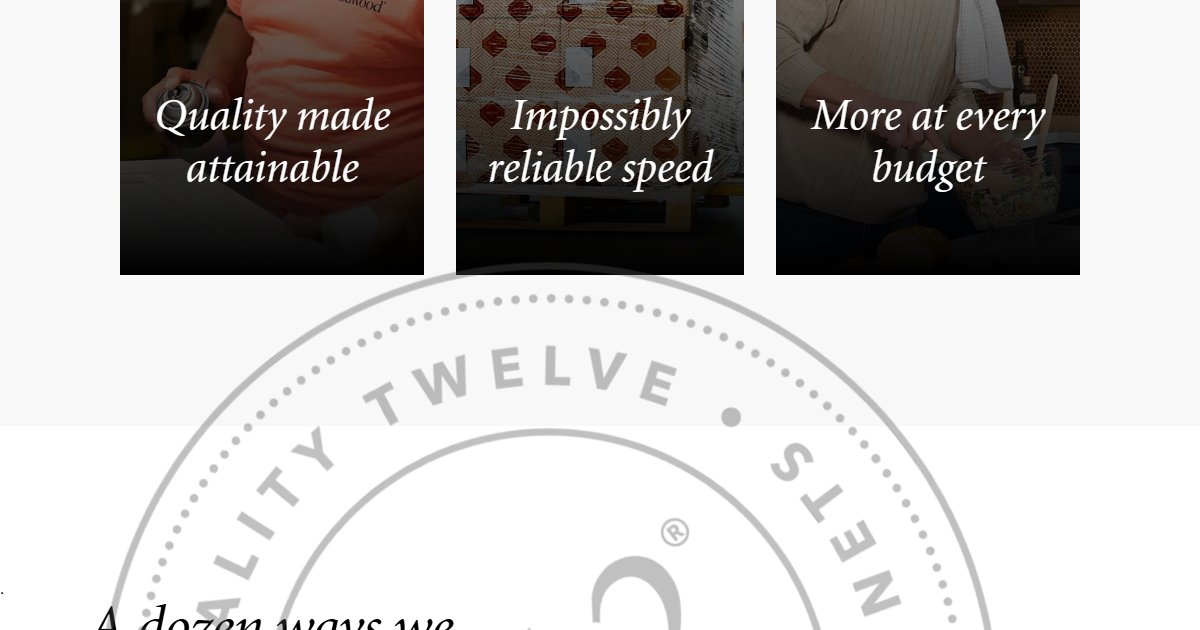 Fabuwood website — design options and finish selections