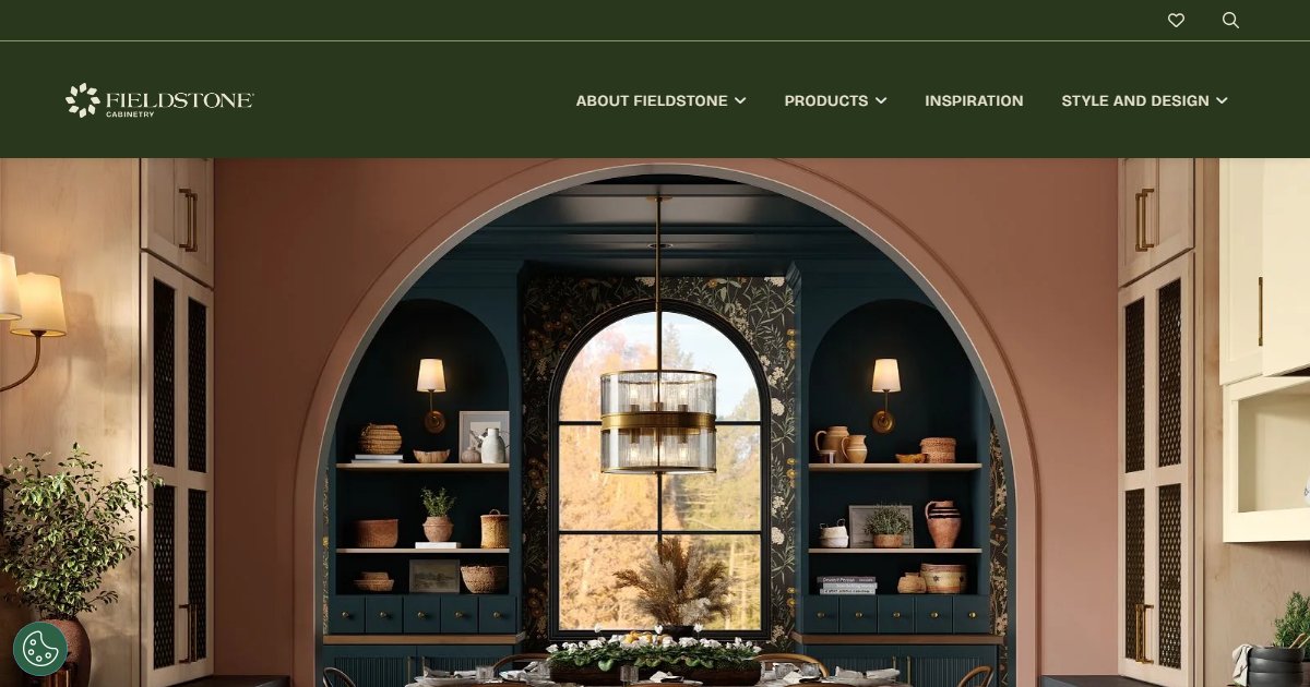Fieldstone Cabinetry official website — kitchen and bath cabinetry