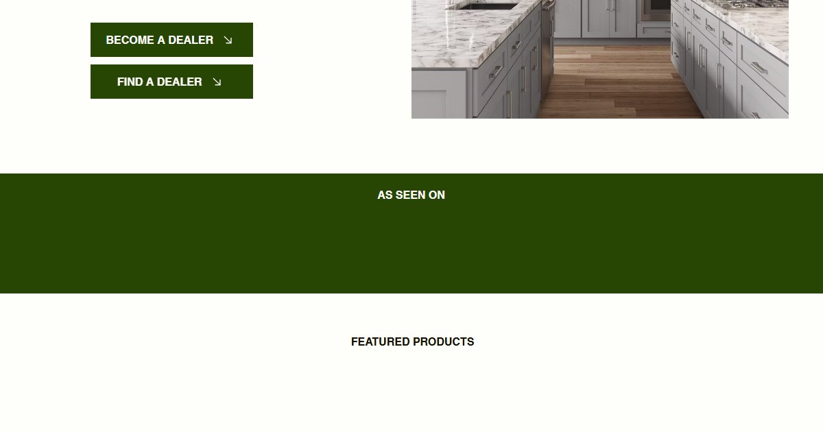 Forevermark Cabinetry website — design options and finish selections