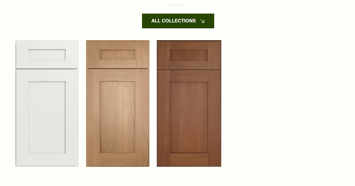 Forevermark Cabinetry website — featured projects and brand details