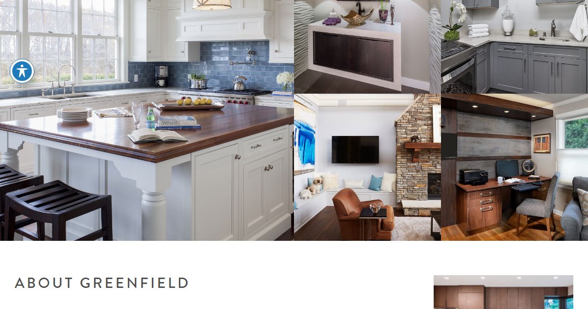 Greenfield Cabinetry website — design options and finish selections