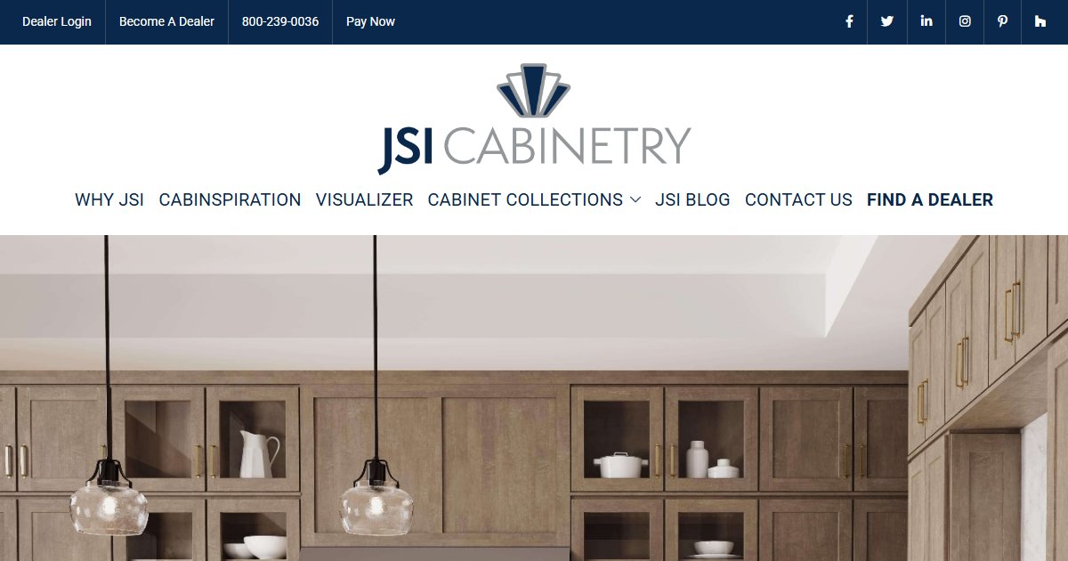 JSI Cabinetry official website — kitchen and bath cabinetry