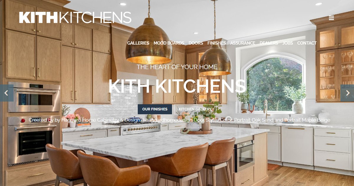 Kith Kitchens official website — kitchen and bath cabinetry