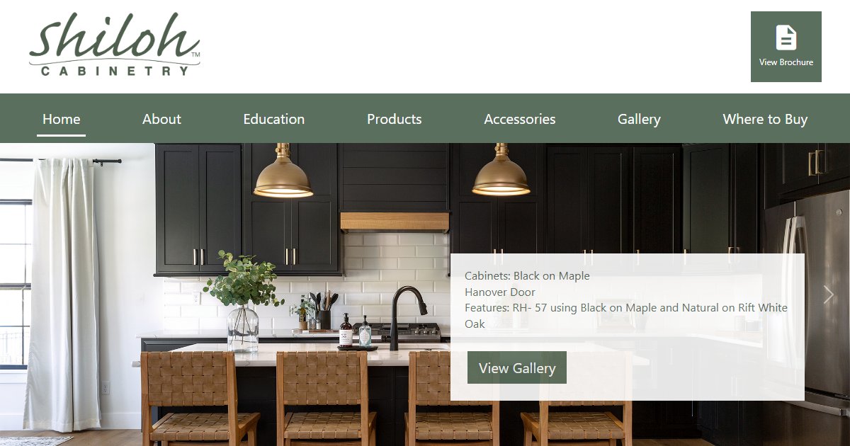 Shiloh Cabinetry official website — kitchen and bath cabinetry