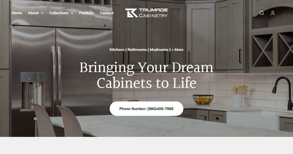 TruMade Cabinetry official website — kitchen and bath cabinetry