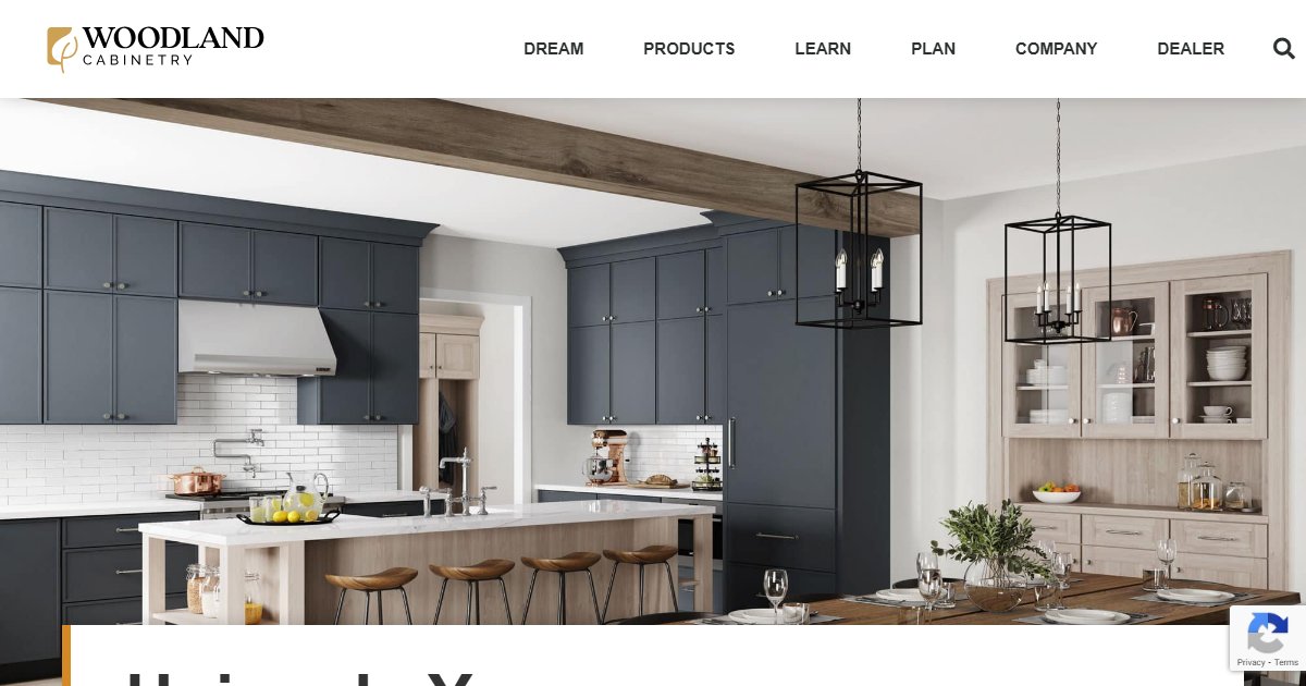 Woodland Cabinetry official website — kitchen and bath cabinetry